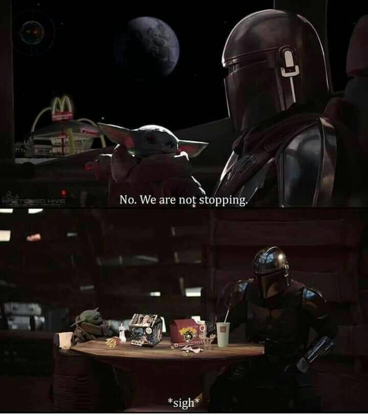 Not Stopping At McDonalds Baby Yoda Meme