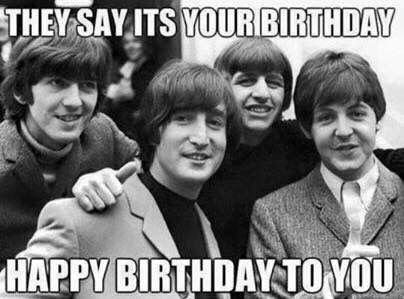 Beatles Happy Birthday Meme
