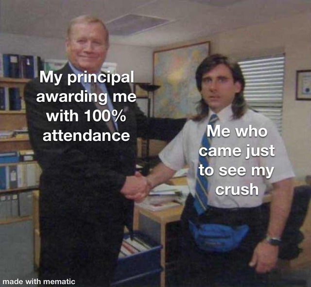 Just Came In To School To See My Crush