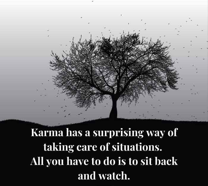 Karma Has A Surprising Way Of Taking Care Of Situations All You Have To Do Is Sit Back And Watch